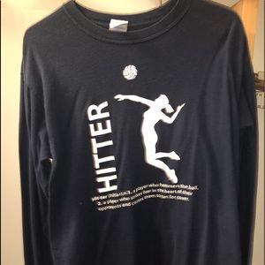Volleyball hitter long sleeve shirt luckydog